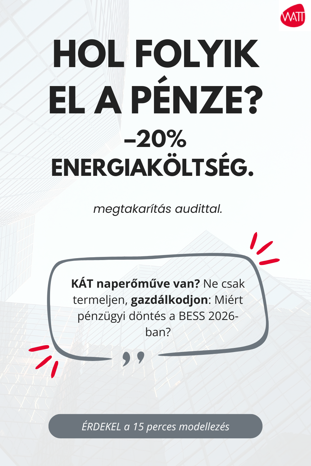 Hogyan spóroljon 20%-ot az energiaköltségein?